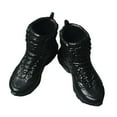 thumbnail image 3 of 1:12 Scale Shoes Decor for 6inch Doll Model Male Action Figures Black, 3 of 7