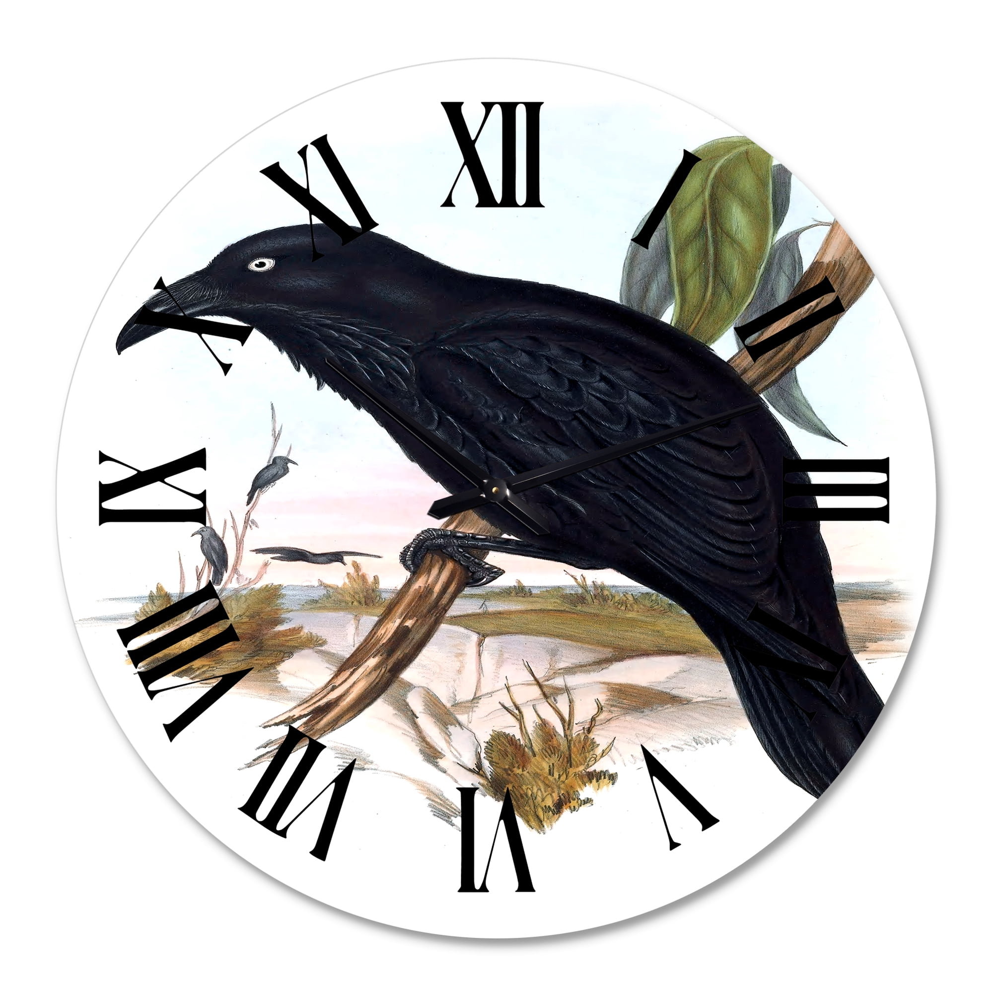 Designart 1 in Quartz Traditional Wall Clock