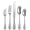 Silver, variant on 20 Pieces 18/10 Stainless Steel Flatware set, Service for 4, silver plated with gold accents, Fine Silverware set and Dishwasher Safe (Gold Accent)