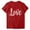 C#Red, variant on Valentine Tops for Women Red Love Tshirt Crew Neck Short Sleeve Shirts Valentine Blouses for Women Spring Tops 2026 Trendy