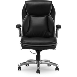 Serta SMT Brinkley Executive Chair - 27-1/2" W x 30" D x 43"-46" H - Black