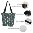 thumbnail image 4 of Kll Tote Bag For Women Amanita Mushroom Print Shopping Grocery Reusable Bags For Office School Shopping Travel, 4 of 7