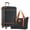 24inch Black, variant on Vintage Lightweight Hardshell Luggage Sets with Bags, 28-Inch Expandable Large ABS Suitcase, Double Spinner Wheels & TSA Lock, 3-Piece Travel Set (Duffel & Toiletry Bag) 