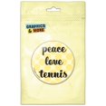 thumbnail image 1 of Peace Love Tennis Pinback Button Pin Badge, 1 of 2