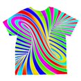 thumbnail image 2 of Rainbow Trippy Swirl All Over Toddler T Shirt Multi 6T, 2 of 2