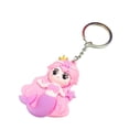 thumbnail image 2 of rygai Mermaid Keychain Cartoon Colorful Multipurpose Three-dimensional Reusable Decorative Gift Cute Princess Doll Key Ring Backpack Pendant for Handbag,Rose Red, 2 of 8