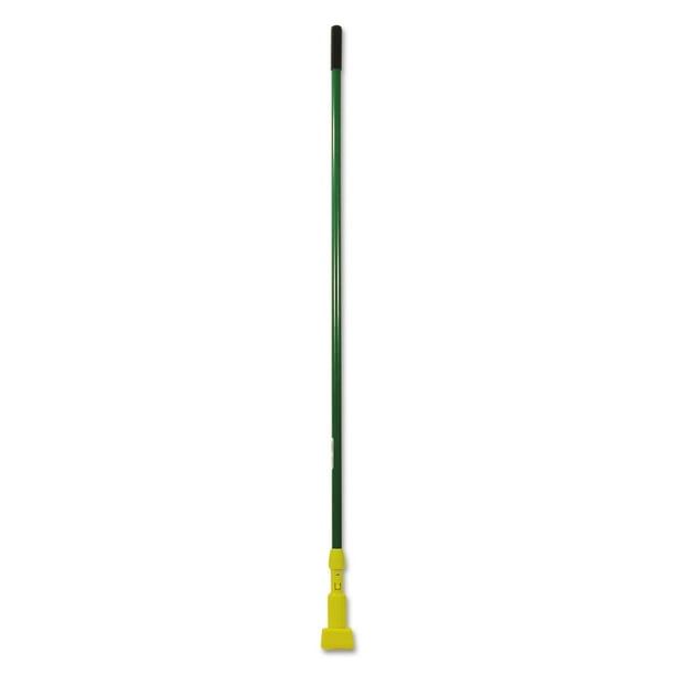 Rubbermaid Commercial Gripper Fiberglass Mop Handle, 60", Green/Yellow