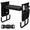 Black, variant on Icreopro Garden Kneeler and Seat, 2-in-1 Folding Gardening Stool with 5 Adjustable Heights, 660 lbs Heavy Duty Steel Frame and 2 Tool Pouches, Black