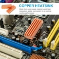 thumbnail image 2 of 8 Pcs 22mm x 8mm x 5mm Self-Adhesive Copper Memory Cooler Heat for DDR DDR3, 2 of 8