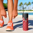 thumbnail image 3 of 20 oz Tumbler with Straw and Lid，Stainless Steel Double Wall Insulated Water Bottle, Cartoon Mouse Skinny Tumbler Vocation Gifts for Girls and Women, 3 of 6