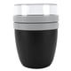 thumbnail image 1 of Contenedor de almuerzo portátil, taza, tarro de comida, tazón de preservación de viaje, taza de preservación para Picnic, color negro, 1 of 14