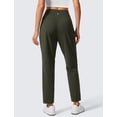 thumbnail image 2 of Pantalones de yoga CRZ YOGA Butterlift Ankle para mujer, color verde oliva, 2 of 4
