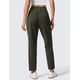 thumbnail image 2 of Pantalones de yoga CRZ YOGA Butterlift Ankle para mujer, color verde oliva, 2 of 4