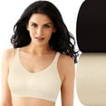 thumbnail image 2 of Bali Comfort Revolution Microfiber Crop Top, 2-Pack Black/Scarlet Berry 2XL Women's, 2 of 3