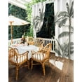thumbnail image 5 of nqOlkjepod Outdoor Curtains for Patio Waterproof, Tropical Palm Tree Outdoor Privacy Panels Grommet, Summer Beach Botanical Blackout Outside Curtains for Porch/Cabana/Pergola/Gazebo 54"x95", 1 Panel, 5 of 8