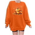 thumbnail image 2 of Meichang T-Shirts de l'Action de Grâce pour Femmes Sweatshirts Graphiques Citrouille Merci Sweatshirts à Manches Longues Col Rond Surdimensionnés, 2 of 4