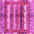 thumbnail image 1 of Ahgly Company Indoor Square Abstract Pink Modern Area Rugs, 6' Square, 1 of 4