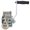 Silver + Steel+1, variant on YOQIANG 600 LBS Manual Hand Crank Winch with Black Webbing Strap Gear Ratio Two-Way Ratchet Portable Hand Winch with Black Housing for Boat Trailer & ATV Towing