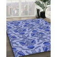 thumbnail image 2 of Ahgly Company Indoor Rectangle Patterned Balloon Blue Area Rugs, 7' x 9', 2 of 6