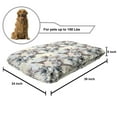 thumbnail image 2 of Hummingbird Pet Bed, Birds and Hibiscus Flowers Nostalgia Antique Design Classical Print, Chew Resistant Pad for Dogs and Cats Cushion with Removable Cover, 24" x 39", Teal Brown, by Ambesonne, 2 of 4