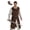 Brown, variant on VZQI Men’s Medieval Sleeveless Tunic with Belt, Renaissance Viking Knight Costume Top for Halloween Cosplay LARP