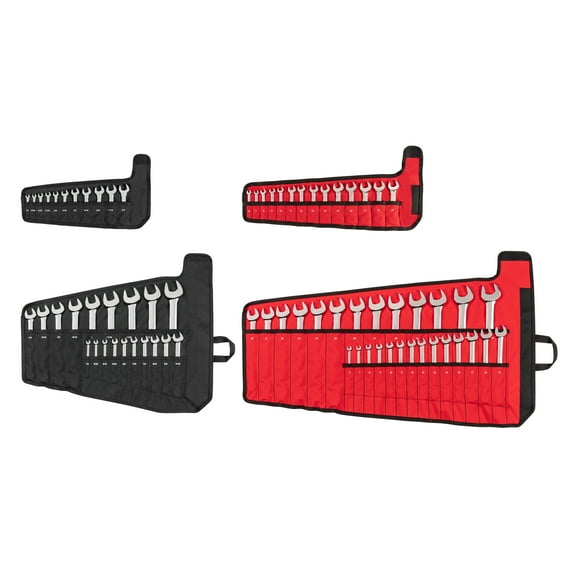 TEKTON Stubby and Standard Length Combination Wrench Set with Pouch, 71-Piece (1/4 - 1-1/4 in., 6 - 32 mm) | WCB94903