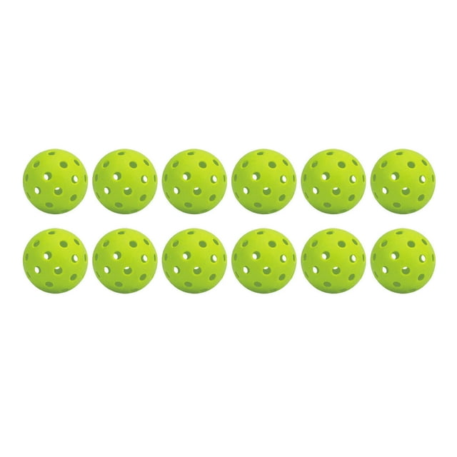 Bolas con agujeros para exteriores, juego de Pickleball de 12 Uds., 74mm y 40 agujeros, juego de Pickleball de PE, diseño de clase mundial