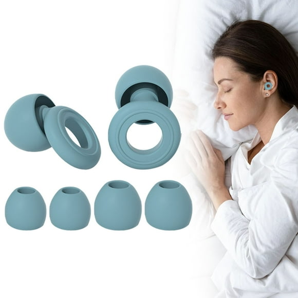 2 Ear Plugs - Ultra-Comfy Reusable Noise-Reducing Earplugs for Sleep, Deep Focus, Travel, Sensitivity | Flexible Hearing Protection | Customizable Fit | Noise Reduction