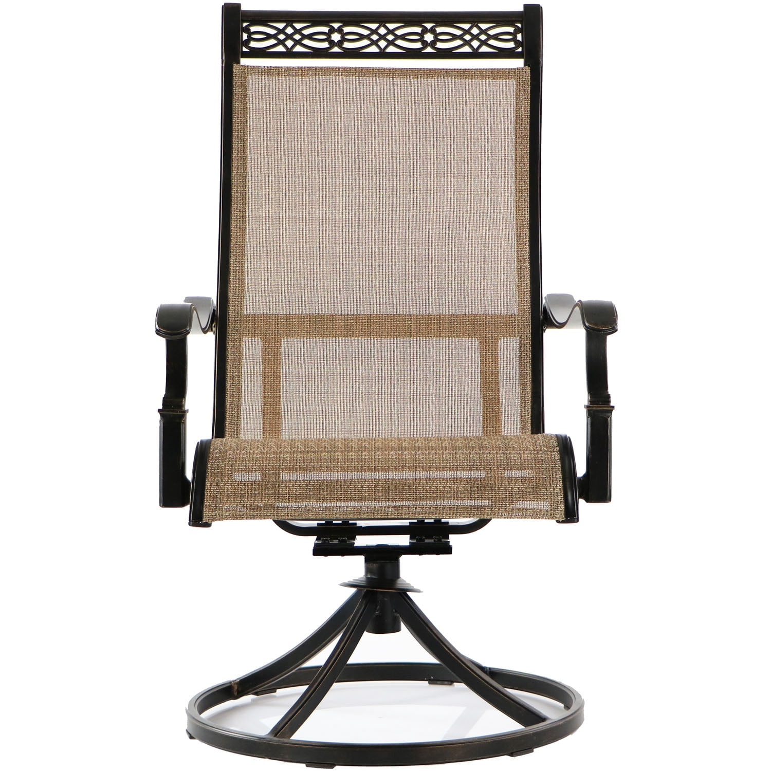 Hanover Manor 11-Piece Outdoor Dining Set in Cedar with 10 Contoured Swivel Rockers and 60" x 84" Cast-Top Table