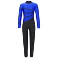 thumbnail image 6 of Doomiva Kids Girls Gymnastic Jumpsuit Full Body Ballet Yoga Dance Bodysuit Unitrad Catsuit Blue 14, 6 of 7