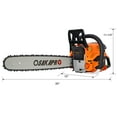 thumbnail image 4 of 62CC Gas Powered Chainsaw, 2-Cycle Petrol Handheld Cordless Chain Saw, Gasoline Gas Chainsaws for Tree Wood Cutting,with 18" and 20" guide bar and chain,Safety kit, Storage Bag, EPA compliant,, 4 of 4