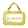 thumbnail image 1 of 1 Pc Bolsa de Maquillaje Grande Conveniente para Mujeres para Viajes de Vacaciones, Camping y Negocios, Amarillo-M, 1 of 4