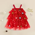 thumbnail image 2 of NIEWTR Christmas Tulle Dress for Girls Sleeveless Toddler Xmas Tutu Dress Christmas Tree Princess Dresses Merry Christmas Baby Clothes Party Dresses Girl(Red,6-7 Years), 2 of 6
