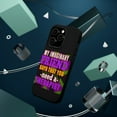 thumbnail image 3 of DistinctInk Tough Case for Apple iPhone 15 PRO (6.1" Screen), Compatible with MagSafe Charging - Imaginary Friend Need Therapist, 3 of 6