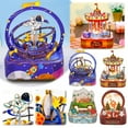 thumbnail image 2 of Wooden Music Box Puzzle For Adults Rotating Music Box Kit 3D Musical Crafts Puzzle Building Kits Dec Model Desk, 2 of 8