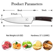 imarku | Chef Knife 8-inch High Carbon Stainless Steel Kitchen Knife,Kitchen Essentials