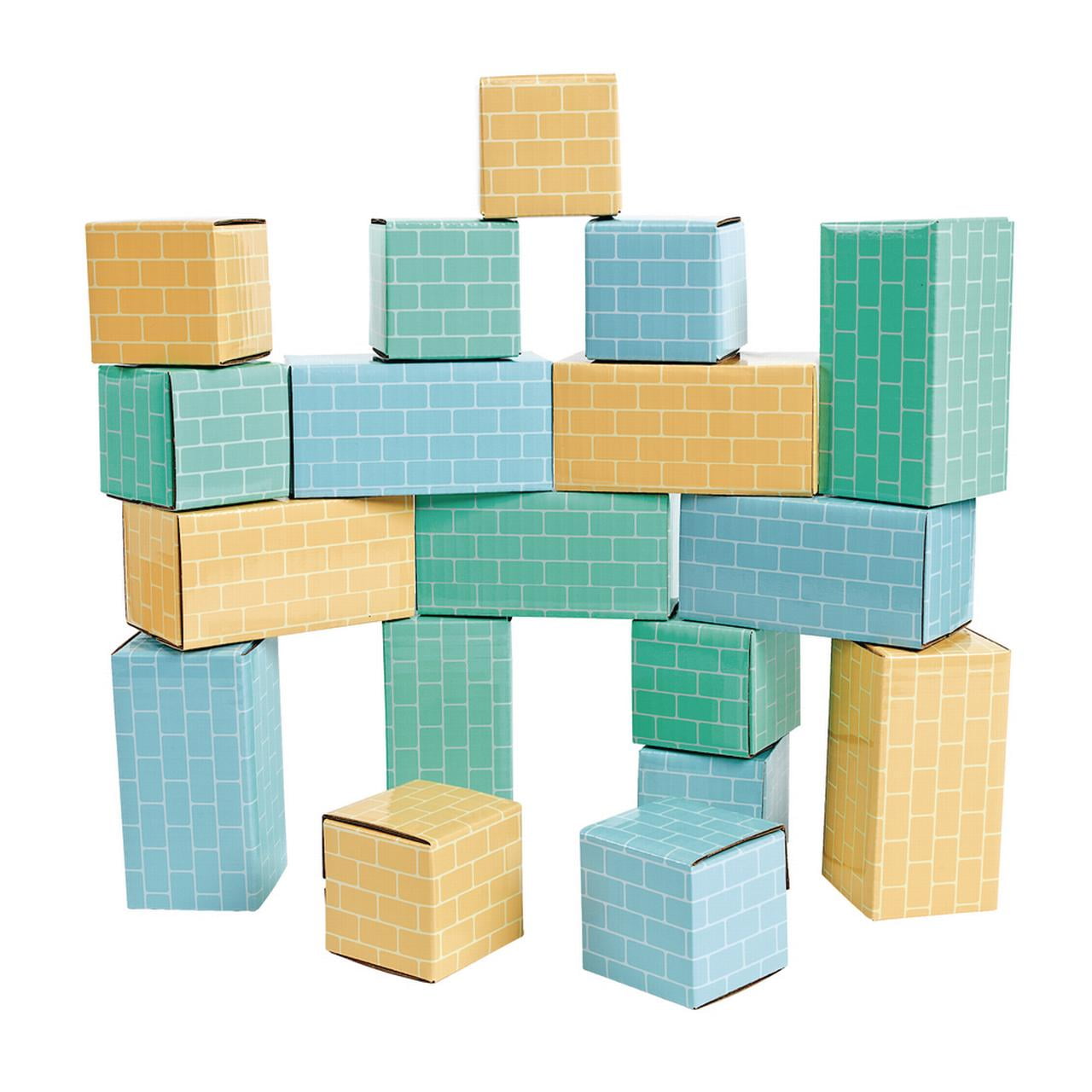 cardboard building set