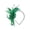 Dark Green, variant on SWSMCLT Women's Acting Fascinator Tea Party Hats Feather Church Headband 2026 Classic Spring Vintage Banquet Cocktail Wedding Pink One Size
