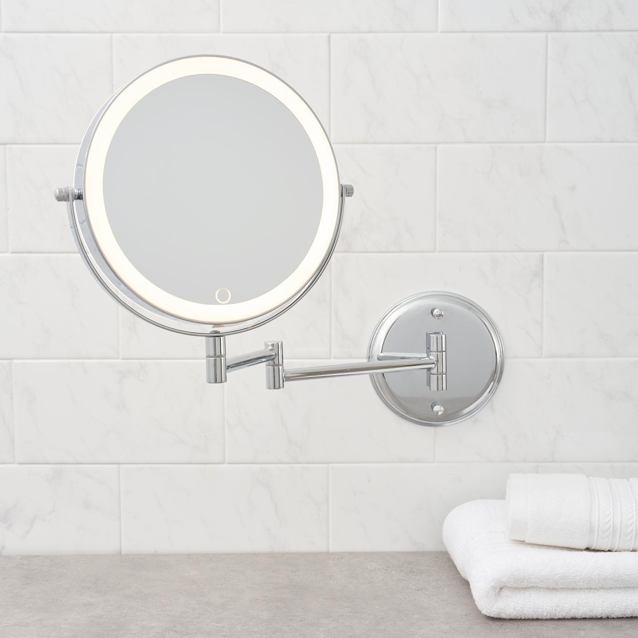 Better Homes & Gardens Modern Round 8 inch Wall Mount LED Mirror - Chrome - image 8 of 11