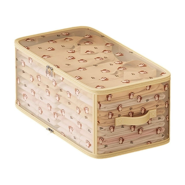 Ohufall Squirrel Pattern Foldable Fabric Storage Bin Large Capacity For Closet Sweater Blanket Pants Storage