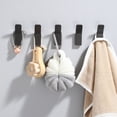 thumbnail image 4 of Ganchos Adhesivos Negros - Colgador De Toallas Gancho para Toallas De Baño De Acero Inoxidable, 6 Paquetes De Ganchos para Perchero Montados En La Pared,Black, 4 of 5