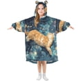 thumbnail image 6 of BZSMCE Wearable Blanket Hoodie Fashion Starry Constellation Dance Home Wear, 6 of 7