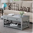 thumbnail image 1 of Alaterre Coventry Wood Coffee Table with 1 Drawer, Gray, 1 of 8