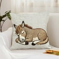 thumbnail image 7 of Year of the Horse Funny Print Linen Pillow Cover – Home Decor Cushion Cover for Sofa, Couch, Living Room – Square Shape – 1 Pack, 7 of 7