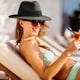 thumbnail image 3 of Sombrero de verano para mujer, protección solar, playa, ala ancha, 3 of 5