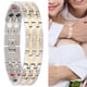 thumbnail image 5 of Pulsera Magnética De Doble Para Hombre, Pulsera De Terapia Magnética Dorada Y Plateada, Cuidado Saludable, 21,5 Cm, 5 of 7