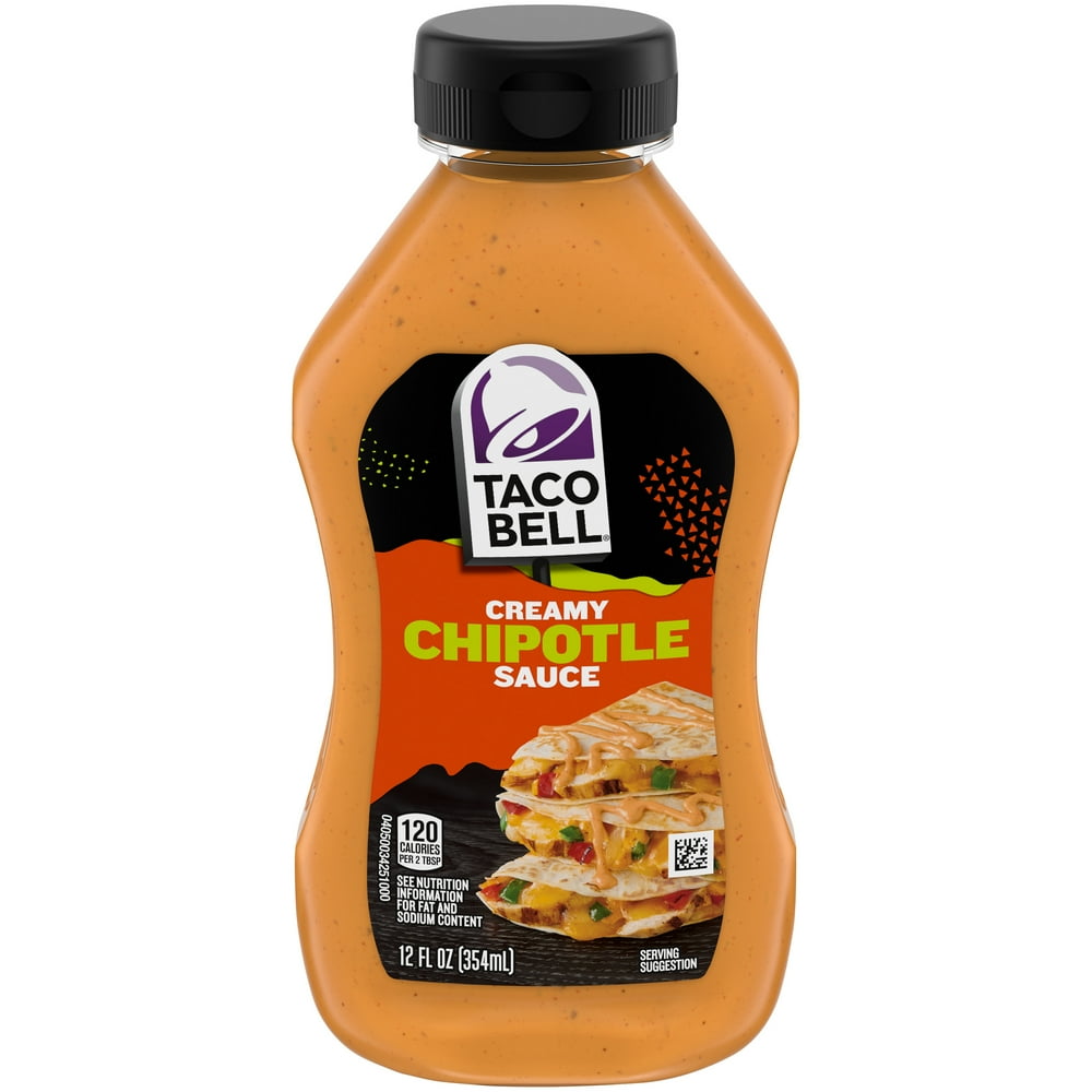 Taco Bell Creamy Chipotle Sauce, 12 fl. oz. Bottle - Walmart.com