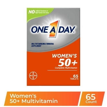 One A Day Women's 50 Multivitamin Tablets, Multivitamins for Women, 65 Ct