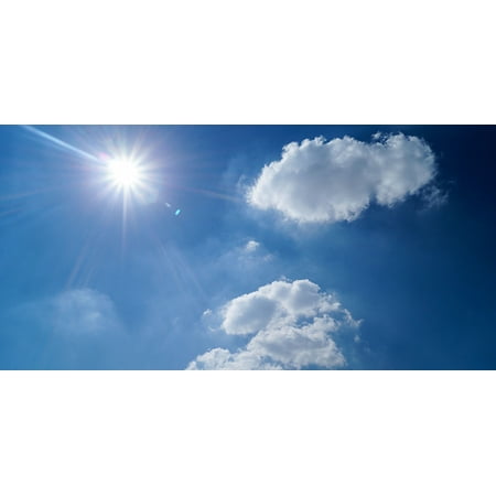 Fluorescent Decorative Ceiling Light Covers 2ft X 4ft Film Sunny Day