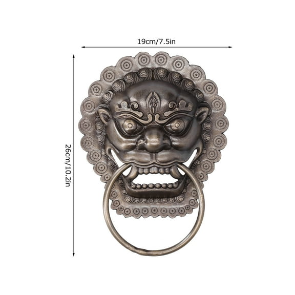 LHCER Brass Door ,Door Pull ,Chinese  Door Knocker Antique Animal  Door Wooden Door Pull Replacement Parts